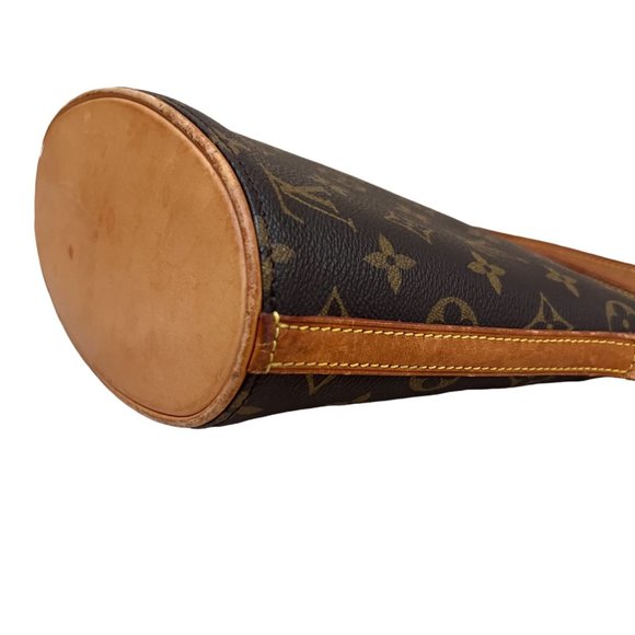 Louis Vuitton Black and Tan Monogram Crossbody Bag - Picture 8 of 11